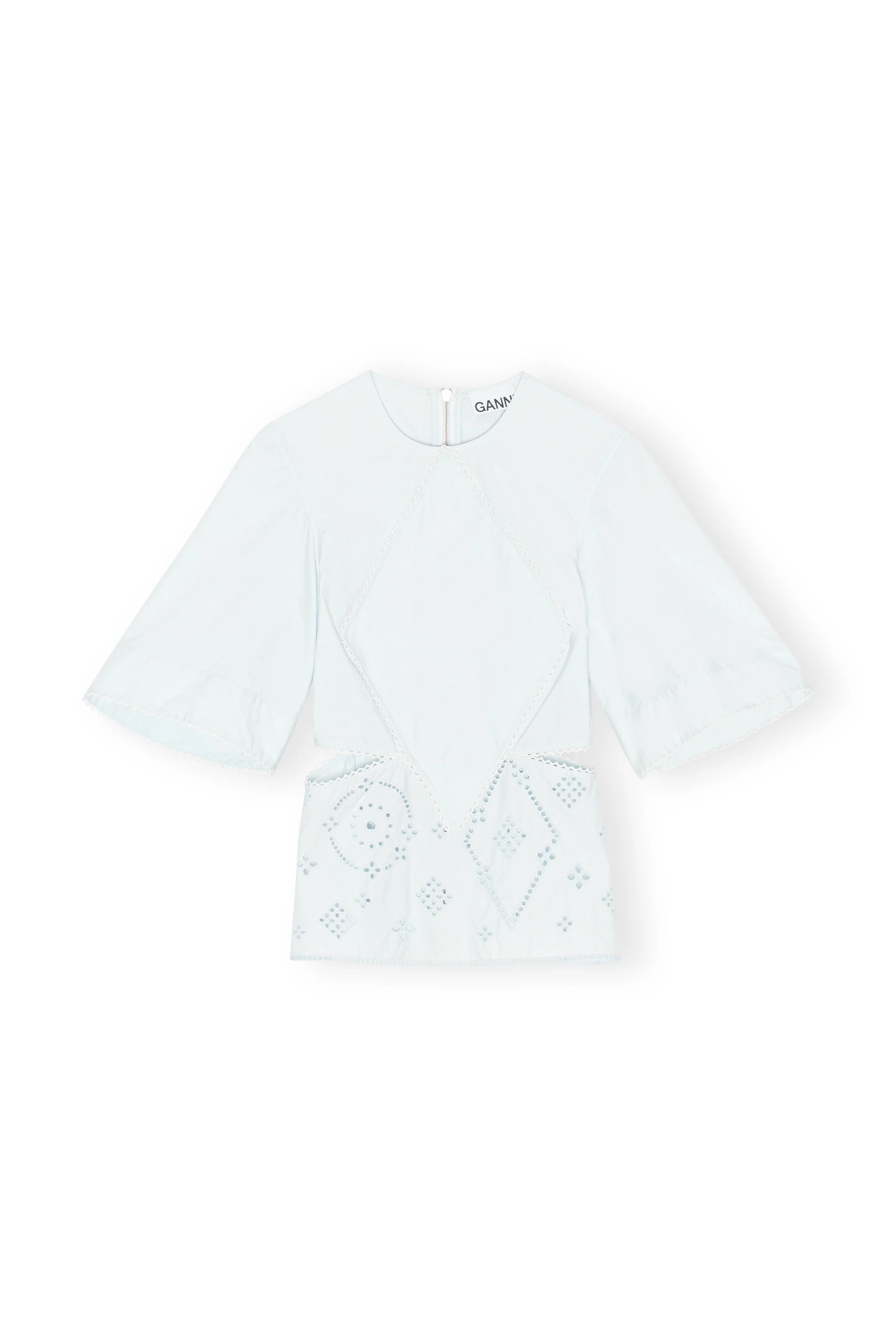 Broderie Anglaise Blouse | Illusion Blue