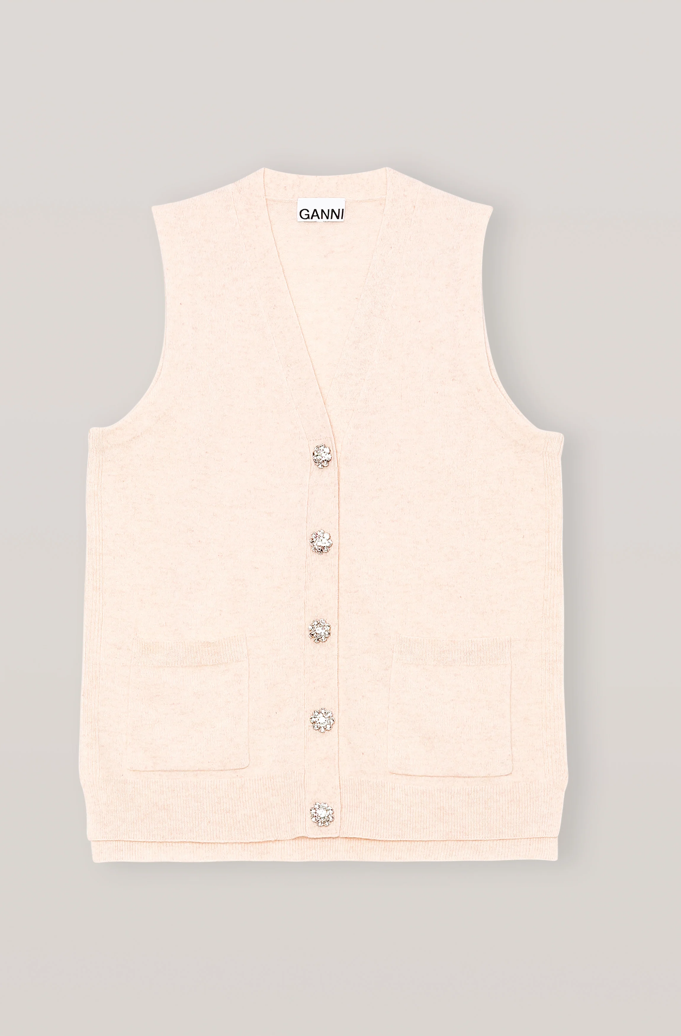 Cashmere Knit Vest - Solid | Brazilian Sand