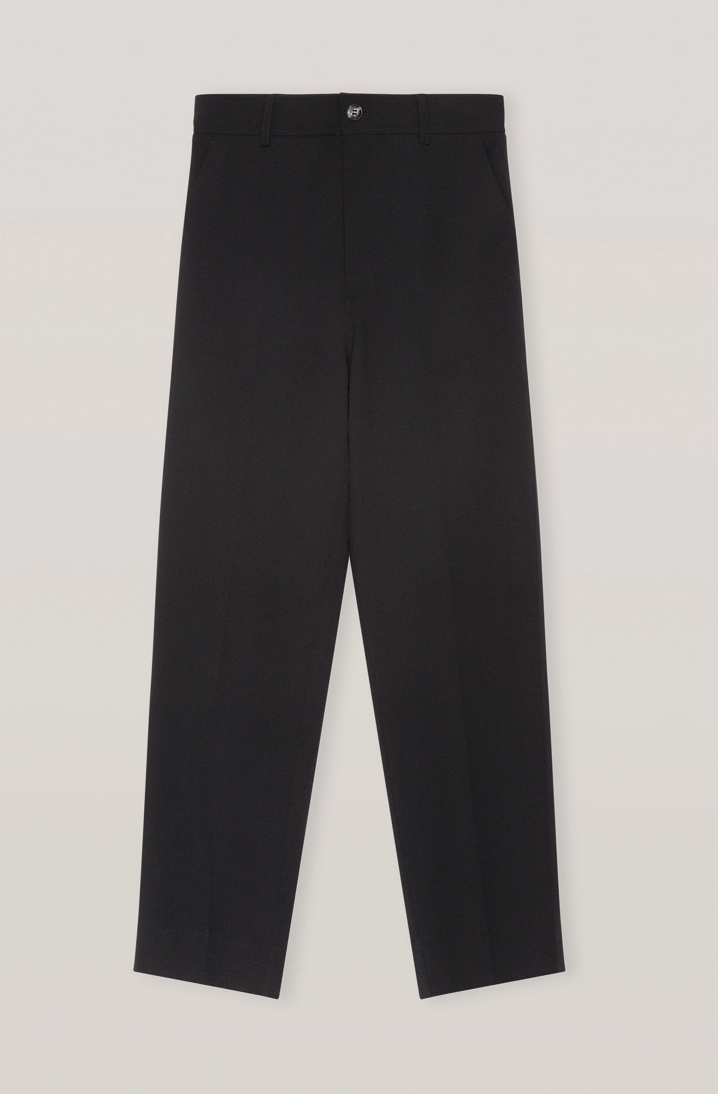 Heavy Crepe Trousers | Black