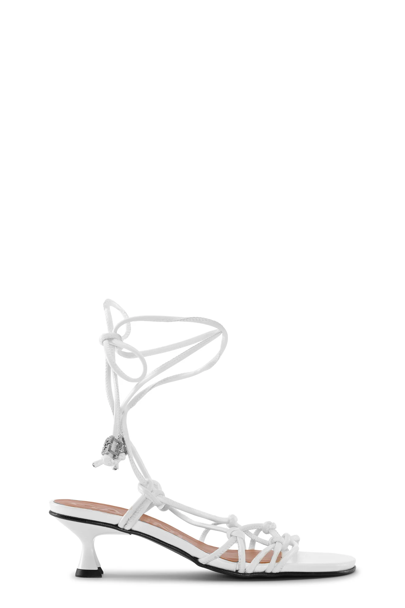 Knots Kitten Heel Sandals | Egret