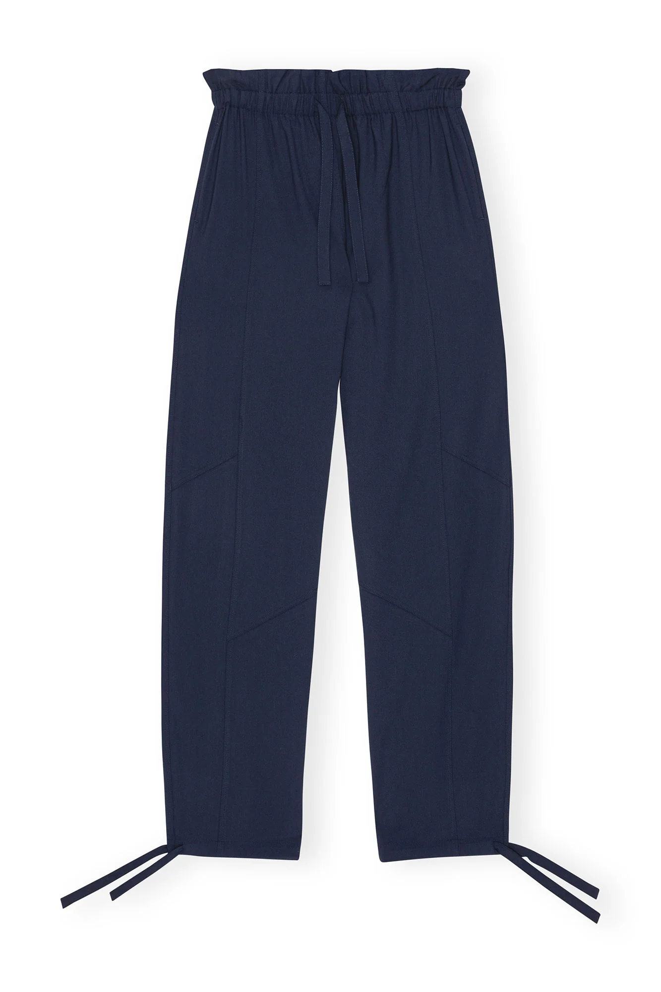 Light Solid Elasticated Waist Pants | Sky Captain