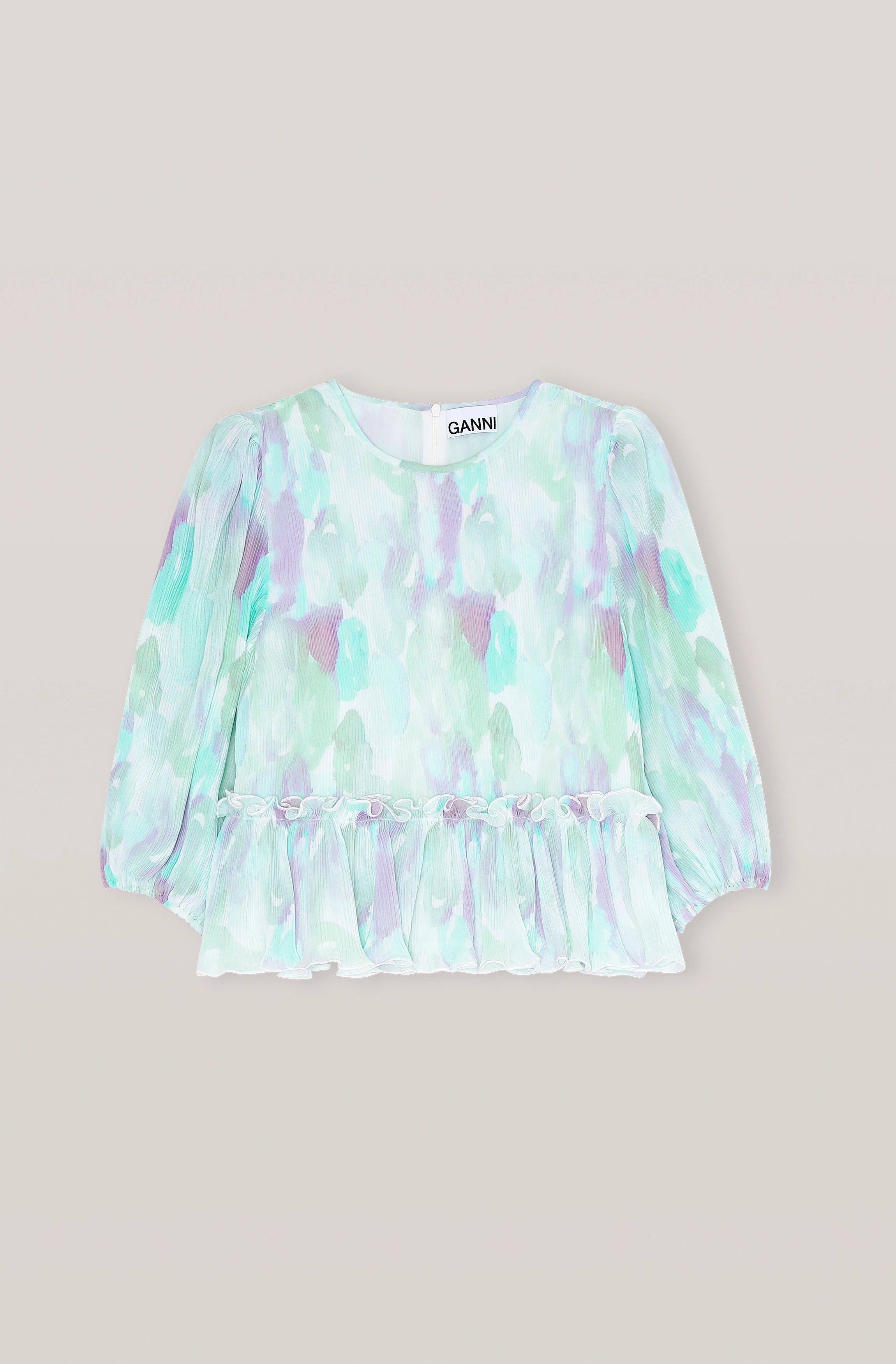 Pleated Georgette Blouse | Bright White