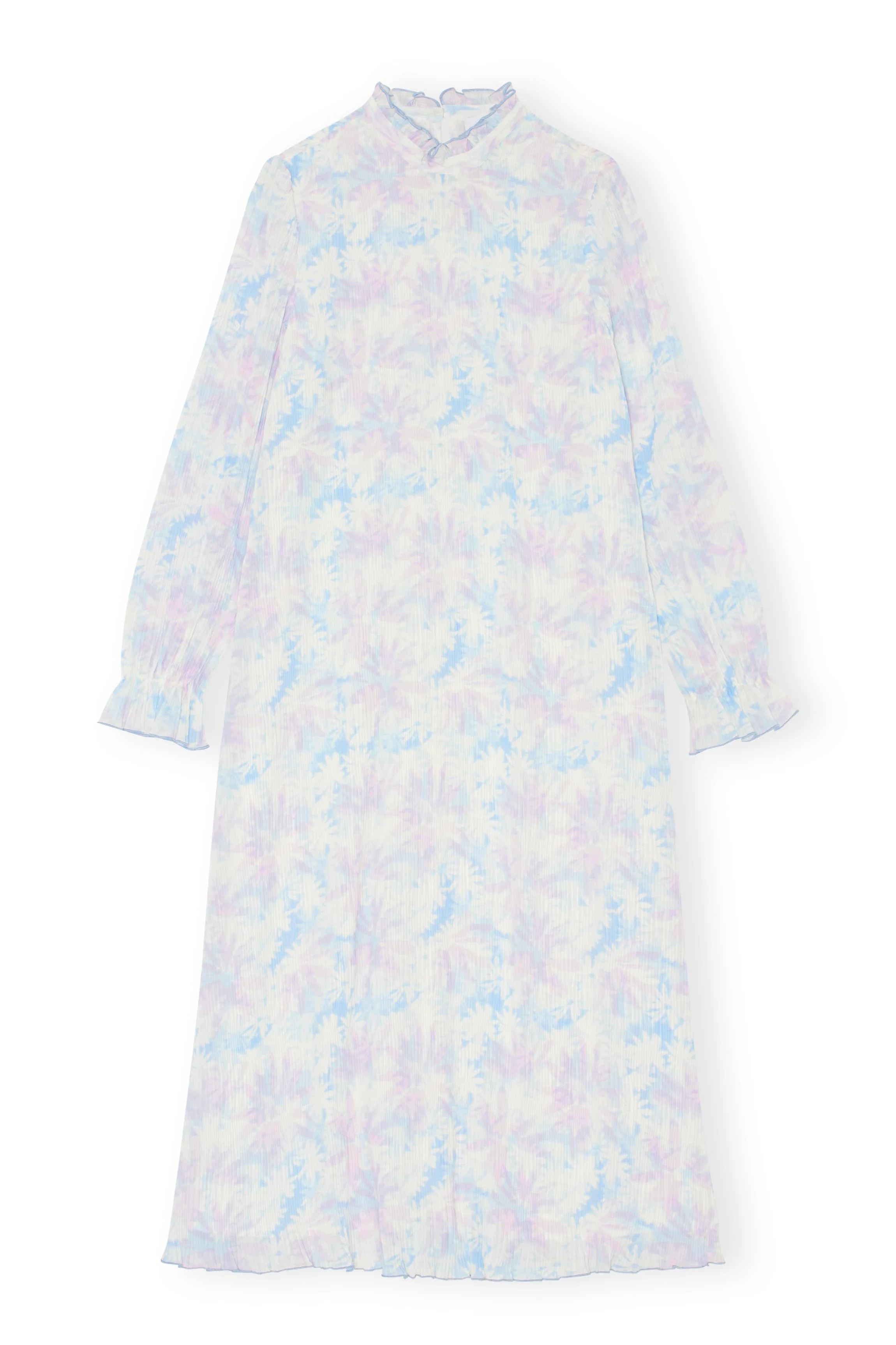 Pleated Georgette Midi Dress | Cherry Blossom