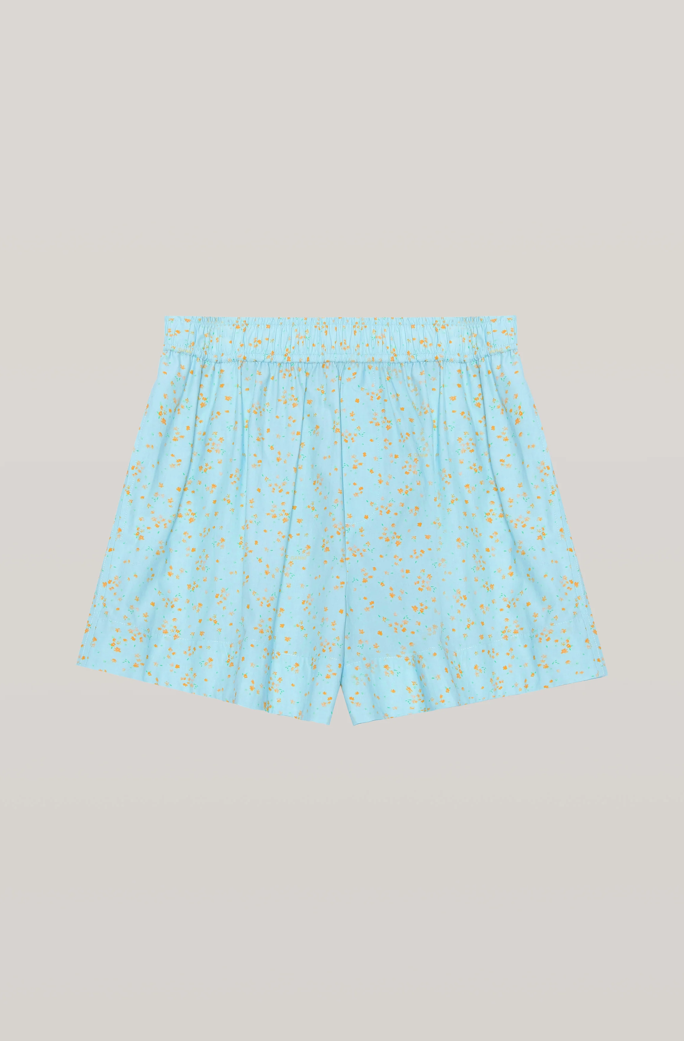 Printed Organic Cotton Shorts | Corydalis Blue