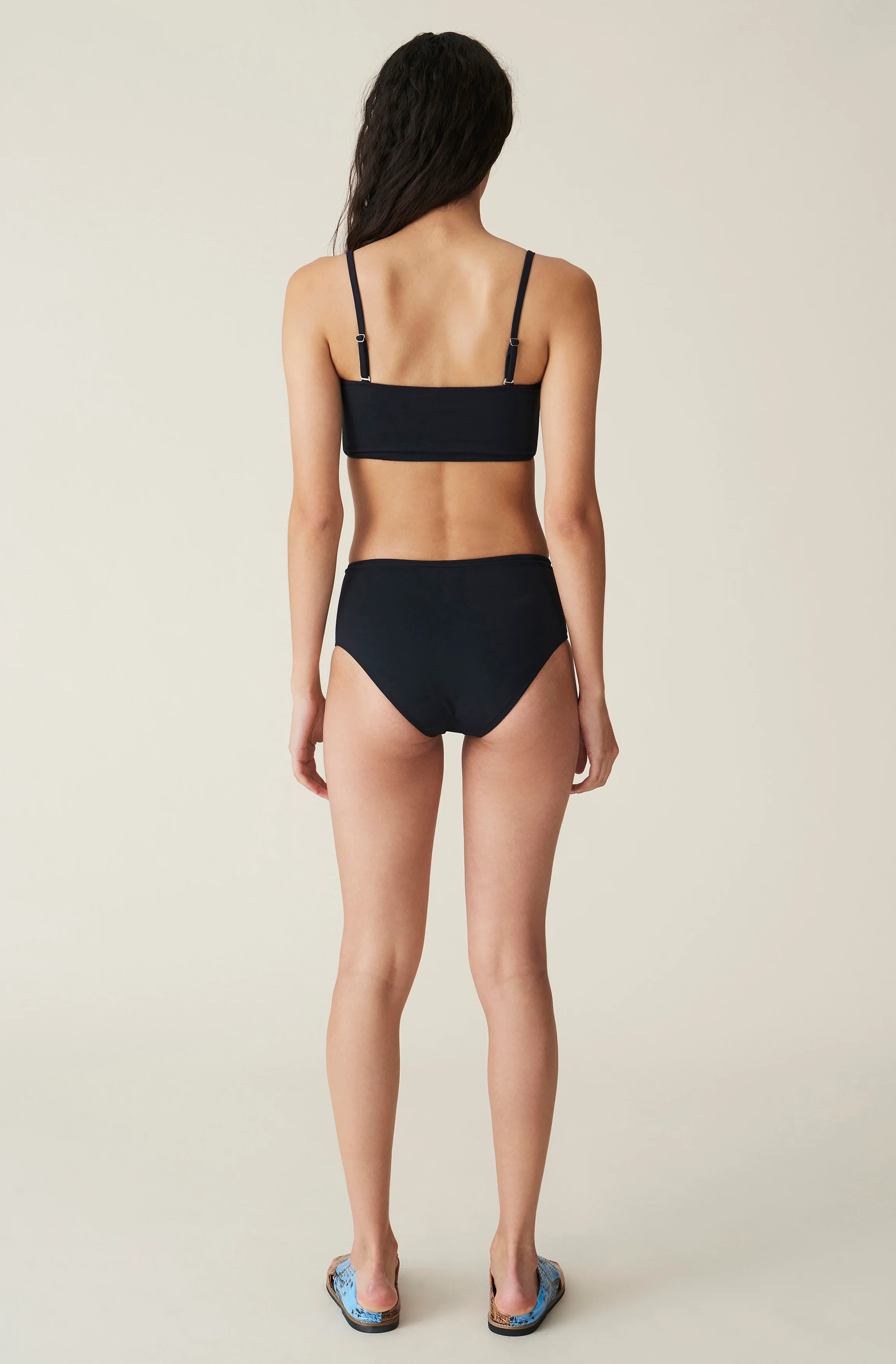 Recycled Highrise Bikini Briefs | Black - Image 3