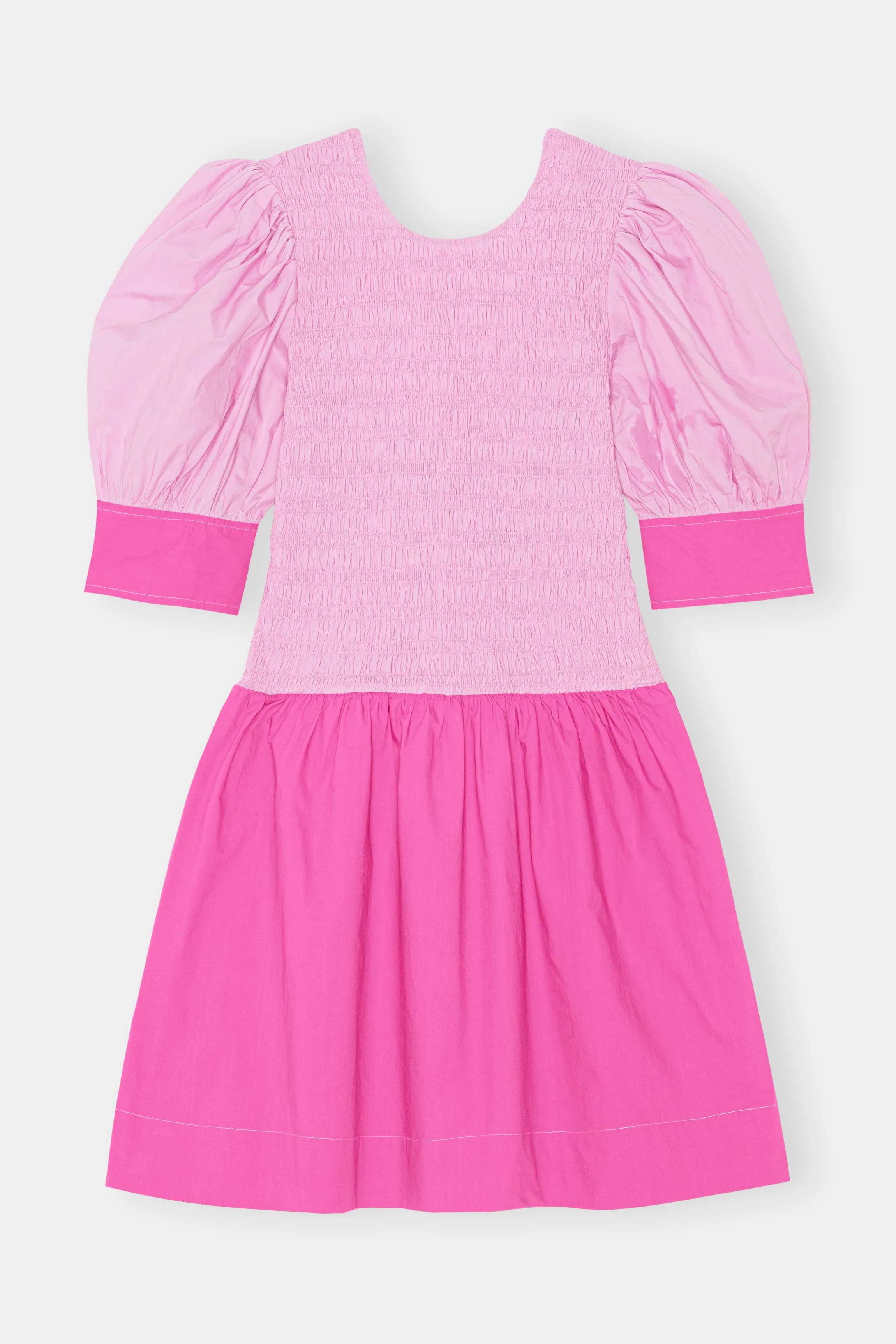 Shirred Mini Dress | Phlox Pink