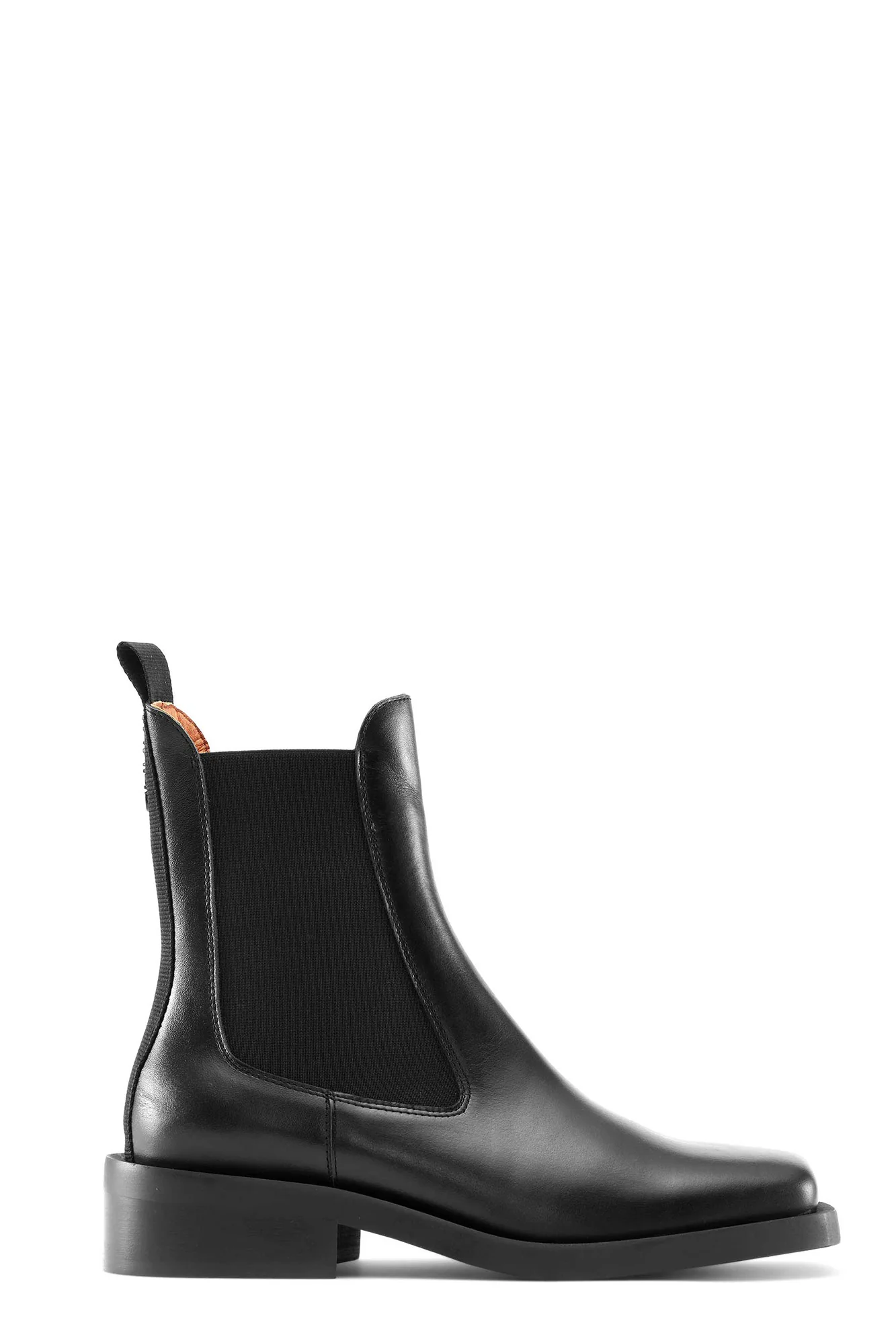Square Toe Chelsea Boots | Black