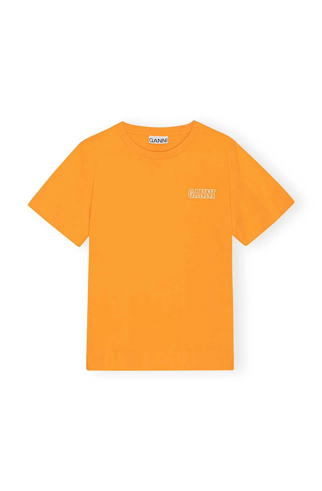 Thin Software Jersey O-Neck T-Shirt | Bright Marigold