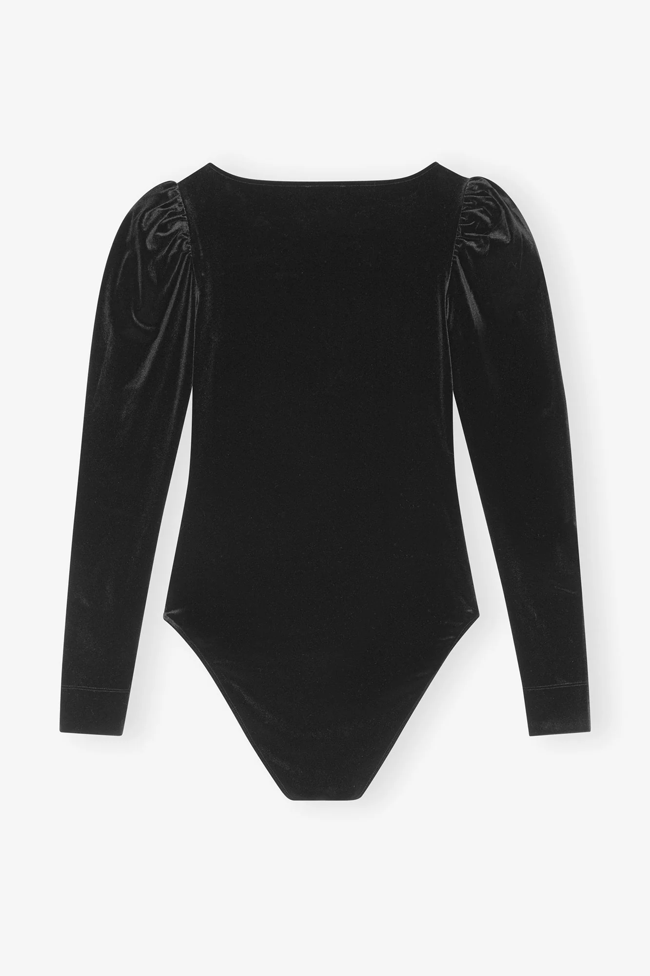 Velvet Jersey Bodystocking | Black - Image 4