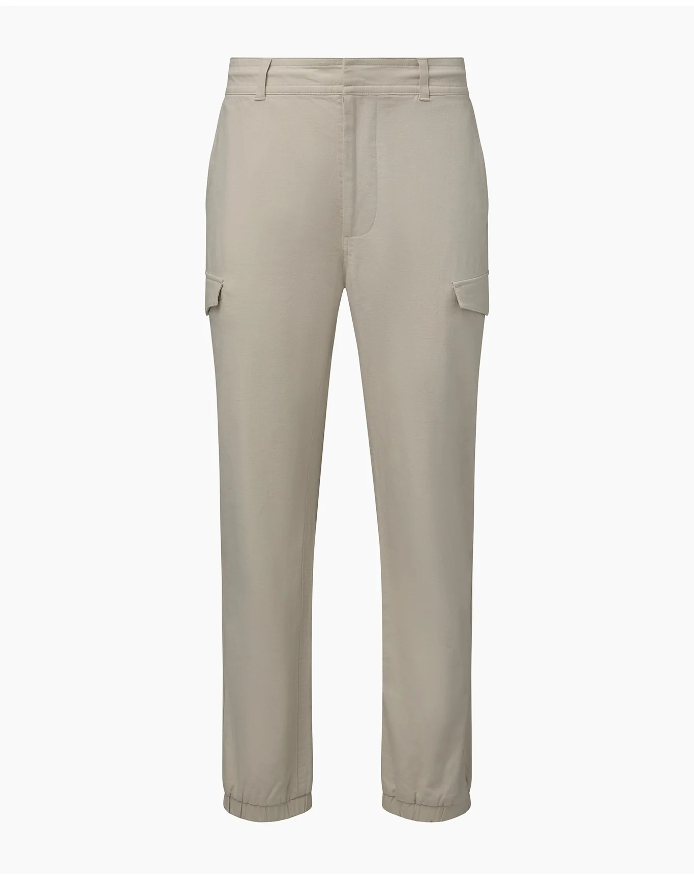 Men | Linen Cargo Jogger | Stone