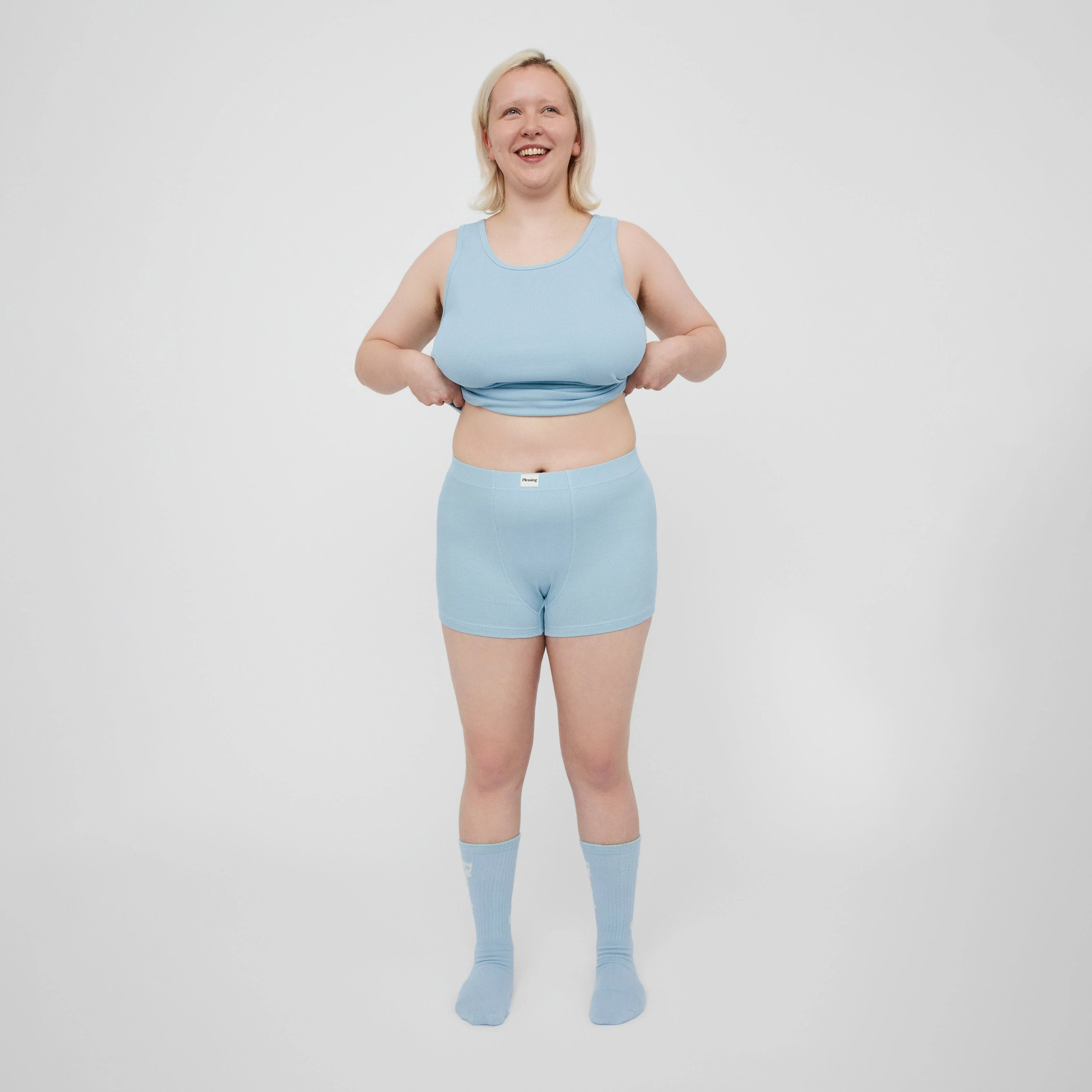 The Pleasing Ribbed Boxer Brief | Blue - Image 11