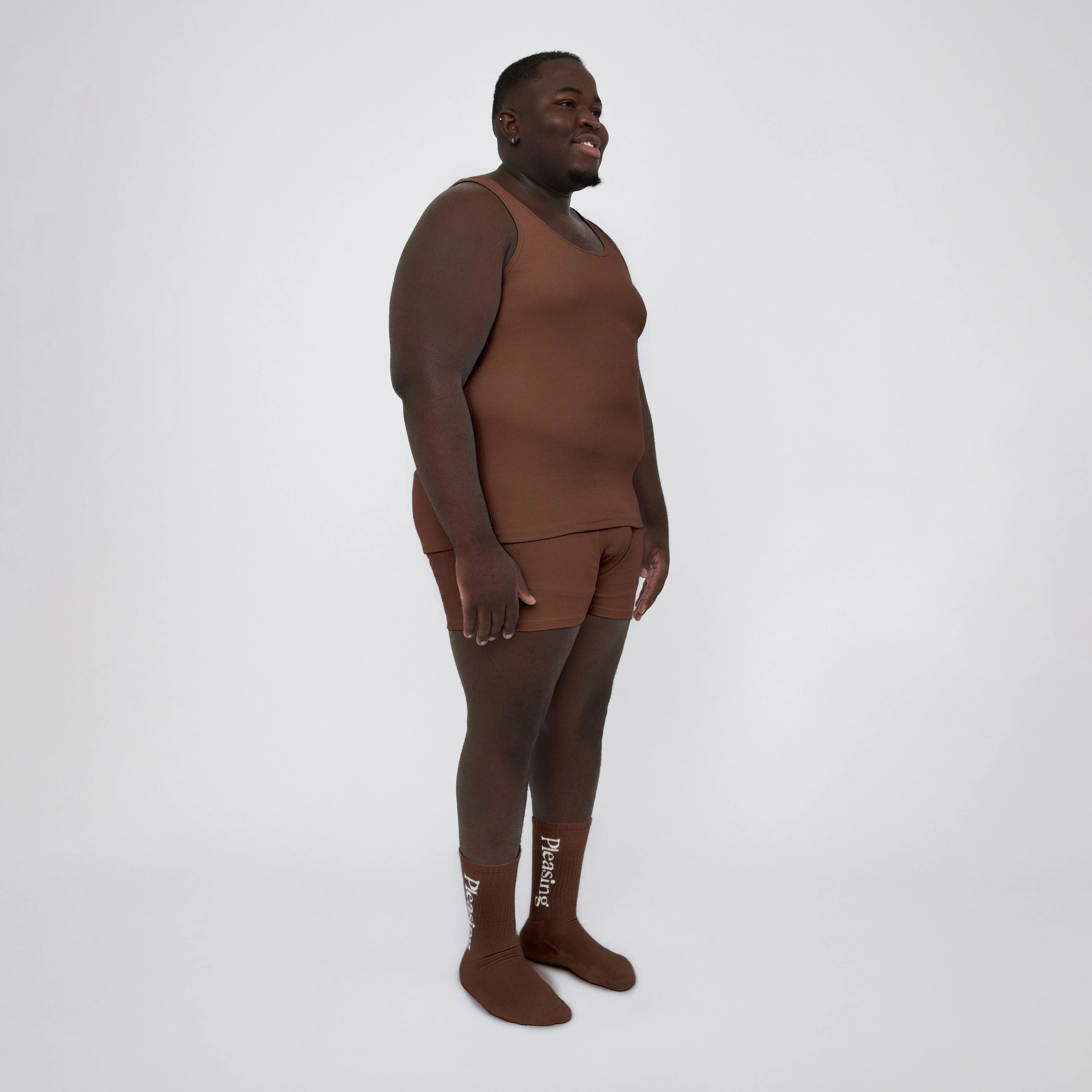The Pleasing Ribbed Tank | Brown - Image 45