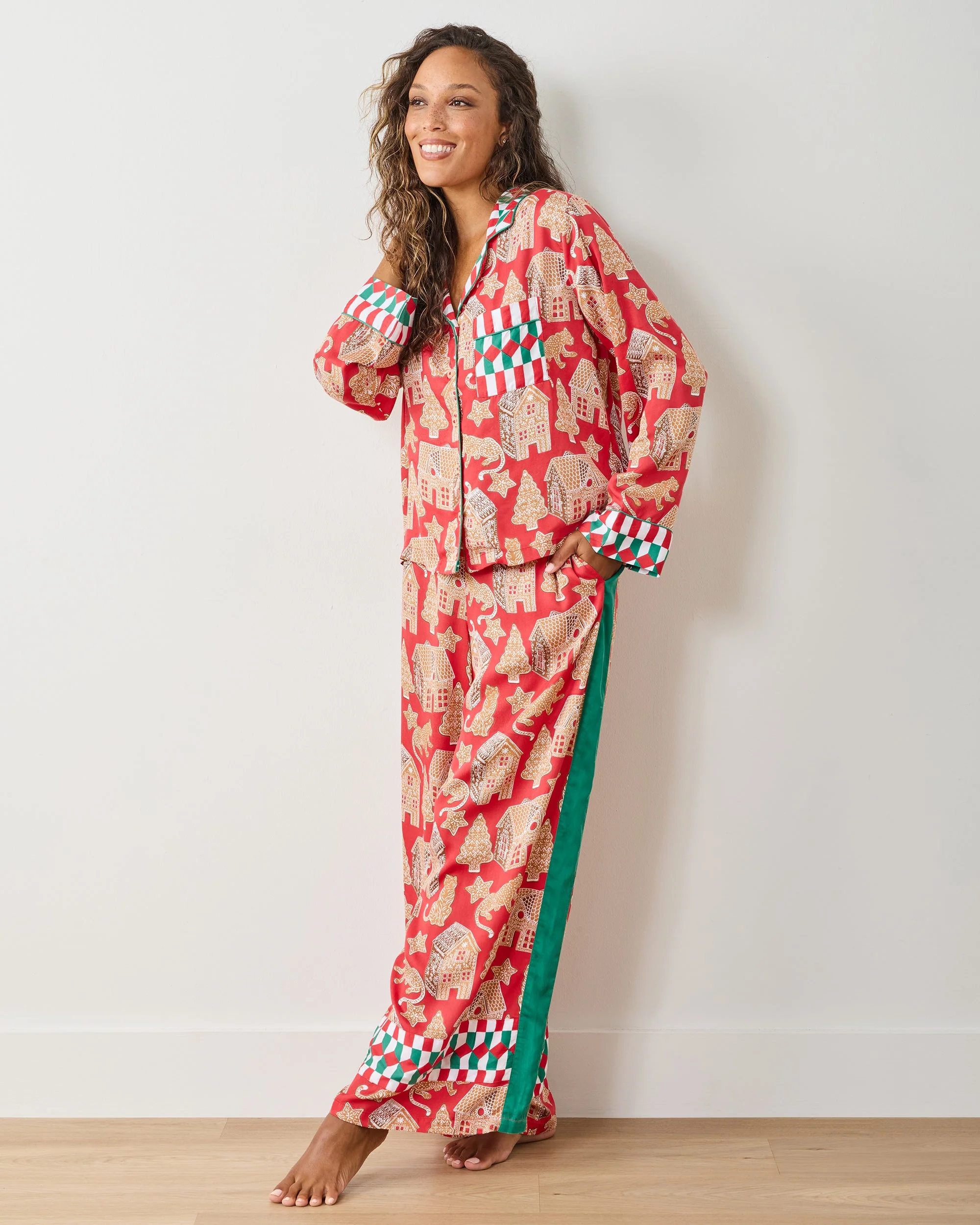 Gingerbread Party - Eco Satin Rittenhouse Set | Ruby - Image 2