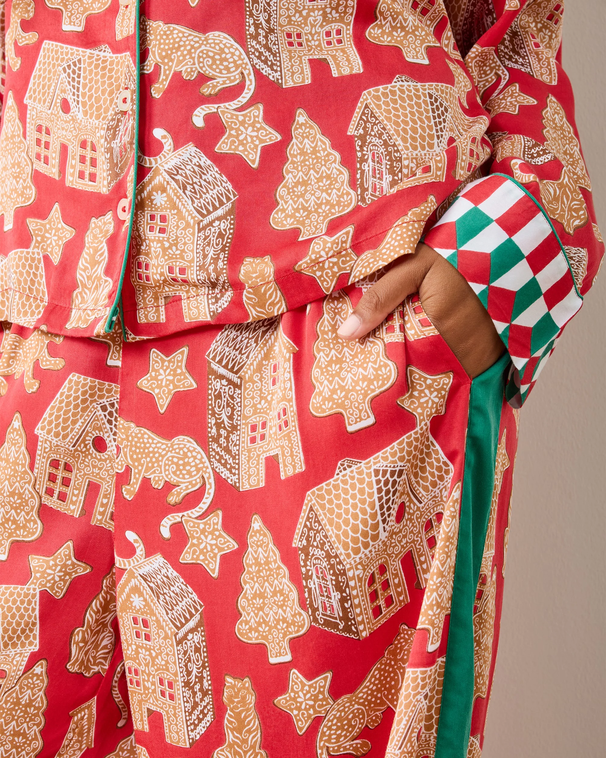Gingerbread Party - Eco Satin Rittenhouse Set | Ruby - Image 3
