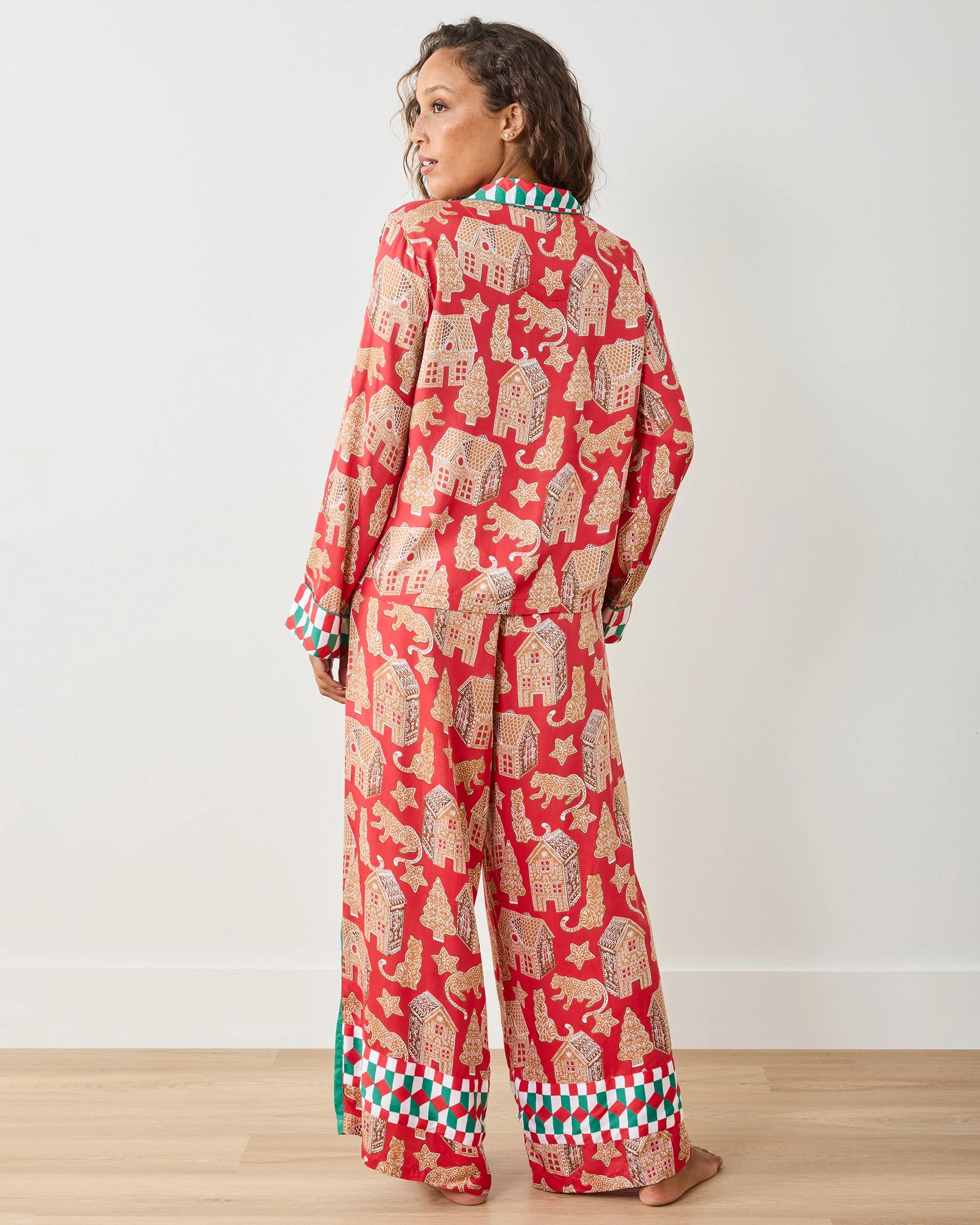 Gingerbread Party - Petite Eco Satin Rittenhouse Set | Ruby - Image 4