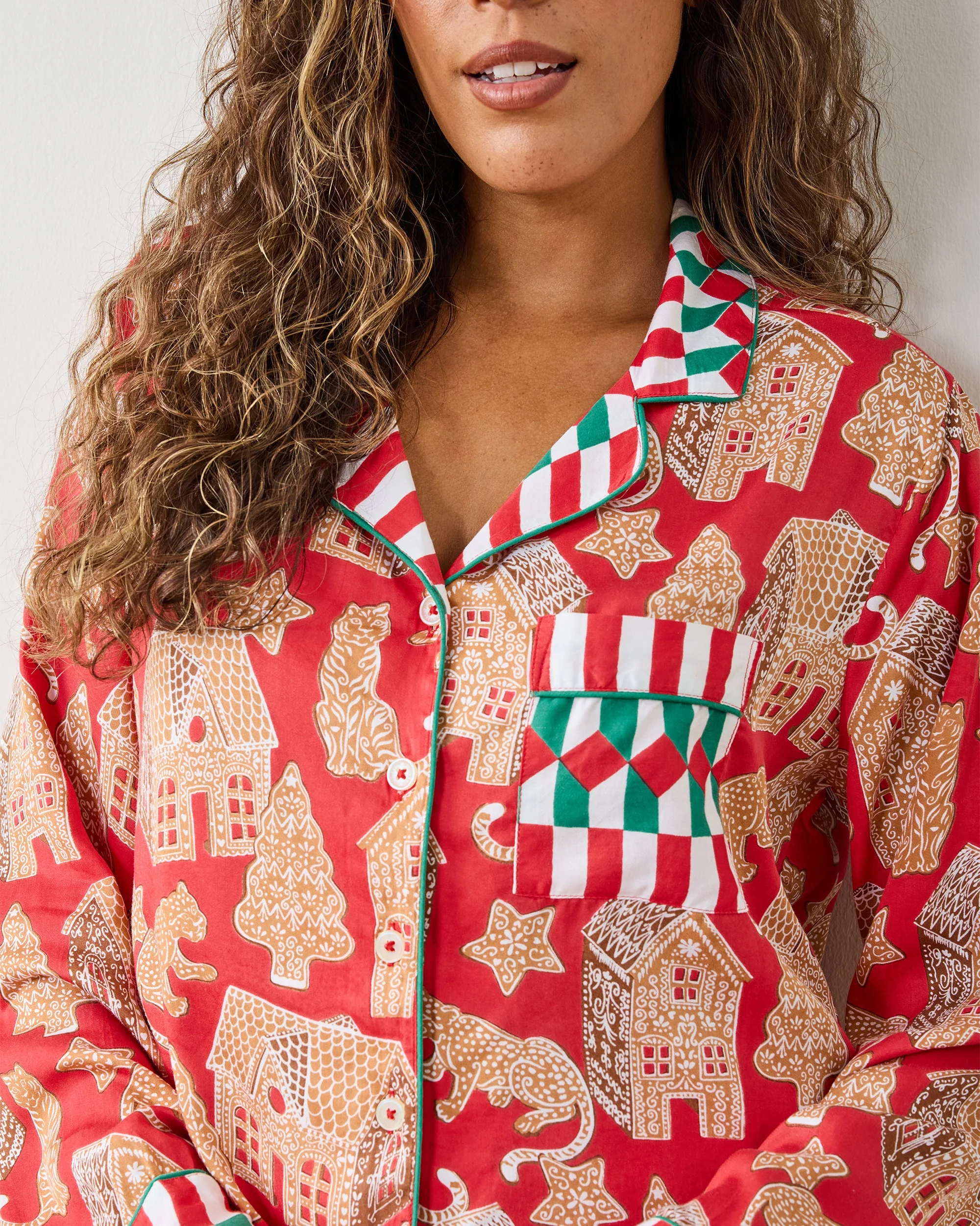 Gingerbread Party - Petite Eco Satin Rittenhouse Set | Ruby - Image 5